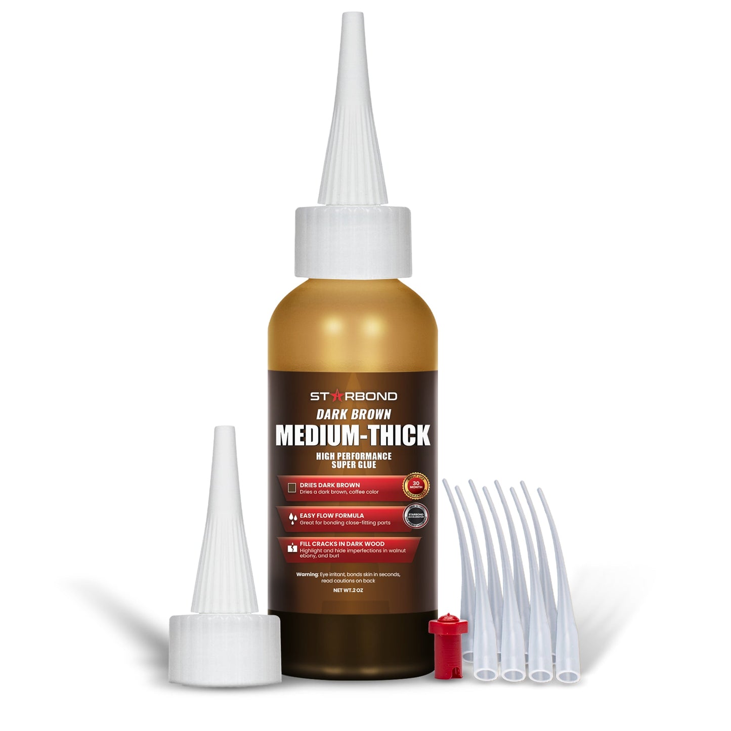 BR-500 Dark Brown Medium-Thick CA Glue
