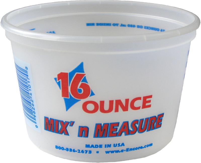 MIX N MEASURE 1/2 PINT PLASTIC PAIL