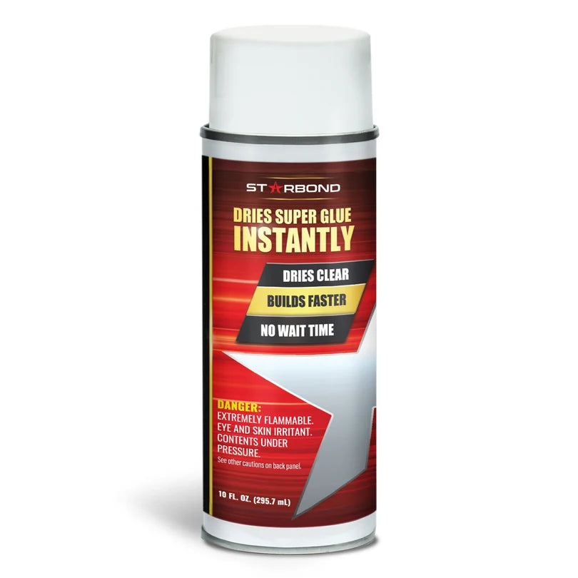 Starbond Aerosol or pump Super Glue Activator, Spray or pump Fast-Set CA  6, 8, 10, 16 OZ