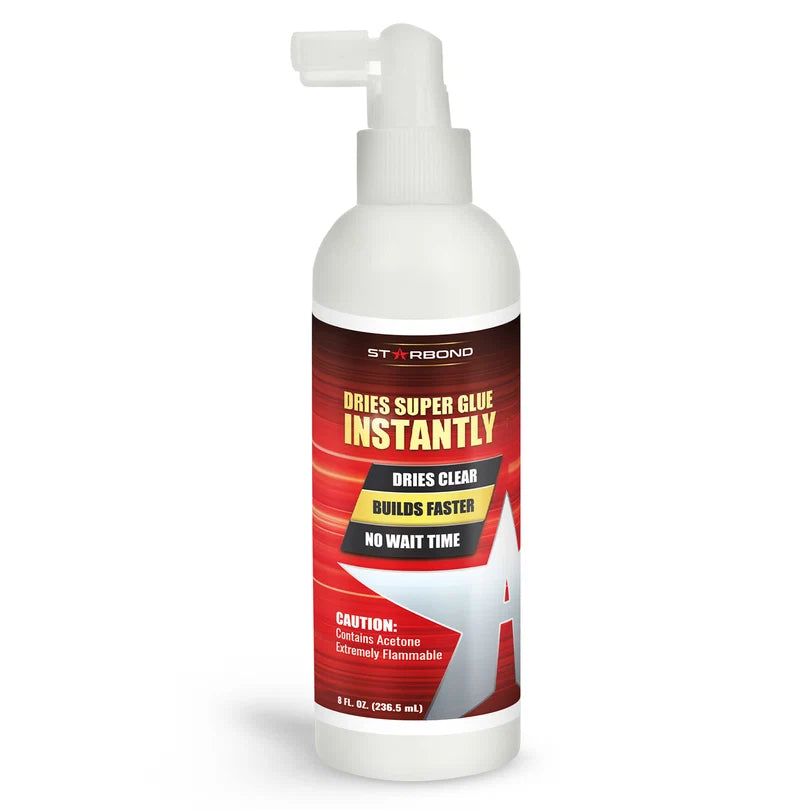 Starbond Aerosol or pump Super Glue Activator, Spray or pump Fast-Set CA  6, 8, 10, 16 OZ