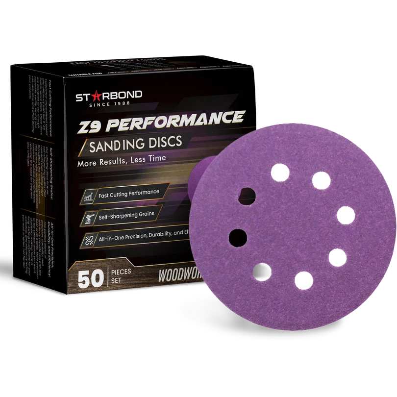 5-inch 8-holes-50 pcs (Grit 80, 120, 180, 240)