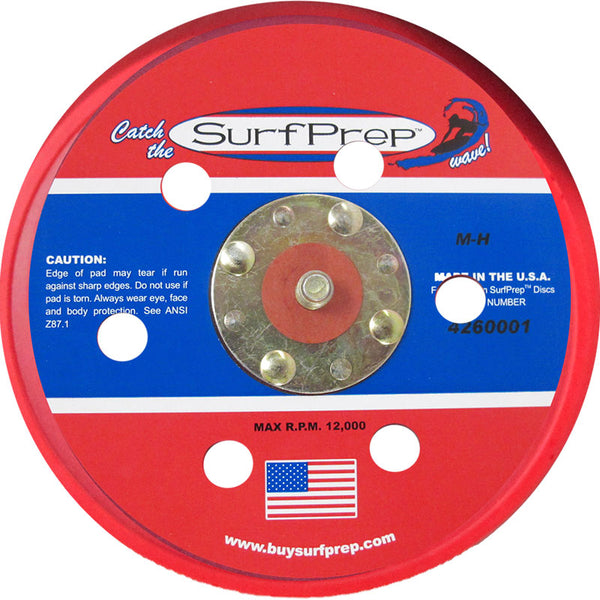 BACKUP PAD 6'' NH PSA WITH 5/16'' ARBOR