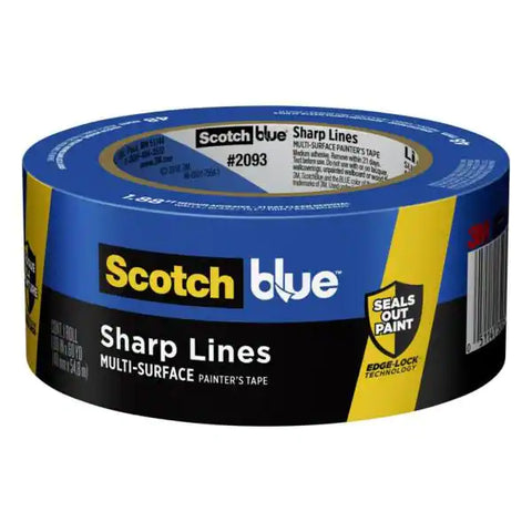 2" scotch blue tape sharp lines
